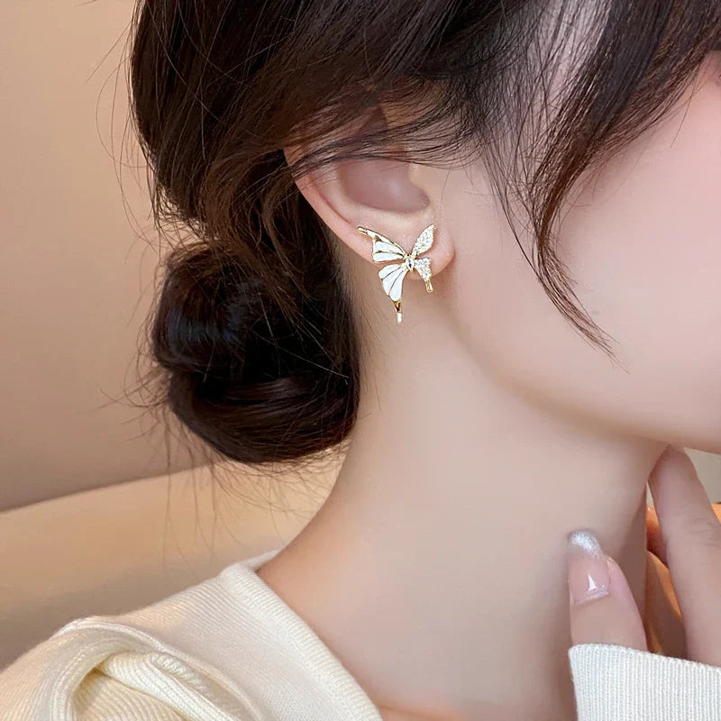 Gilded Butterfly Stud Set