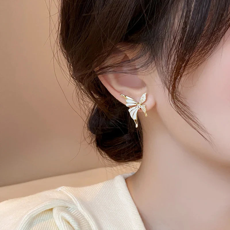 Gilded Butterfly Stud Set