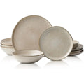 Ardela 12-Piece Glazed Ceramic Dining Set