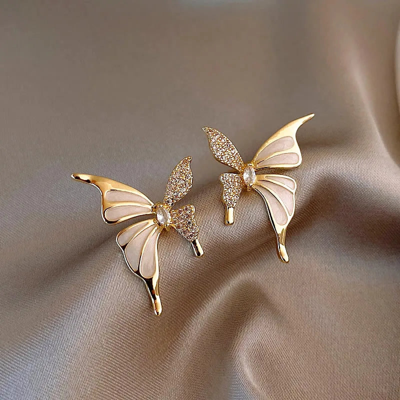 Gilded Butterfly Stud Set