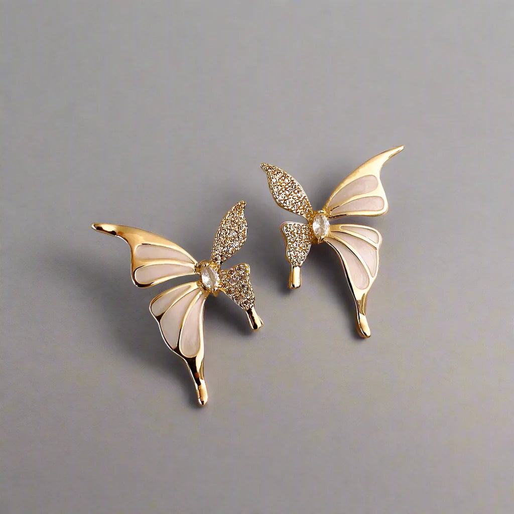 Gilded Butterfly Stud Set