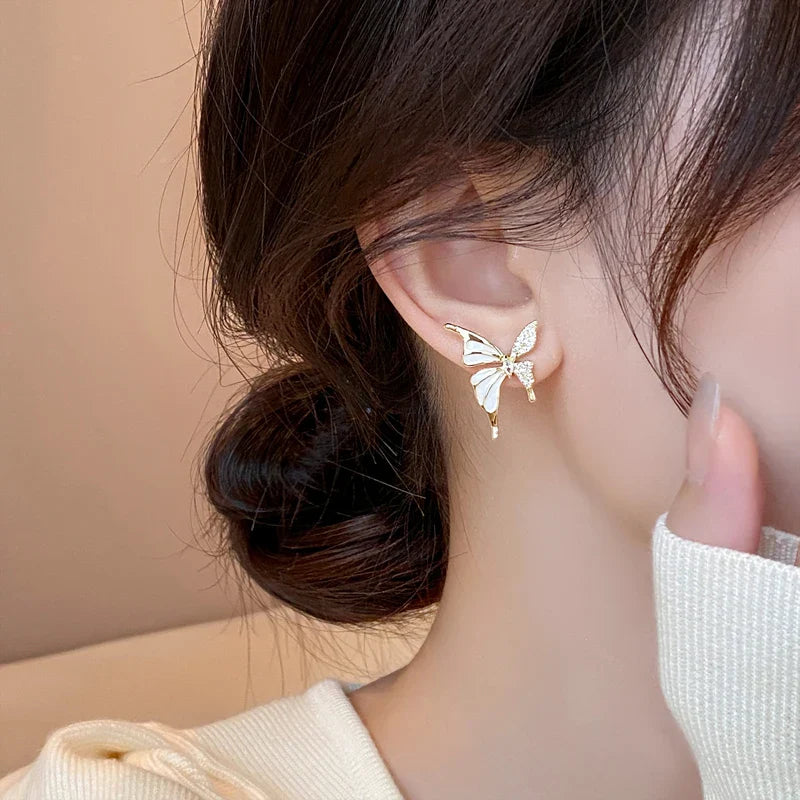 Gilded Butterfly Stud Set