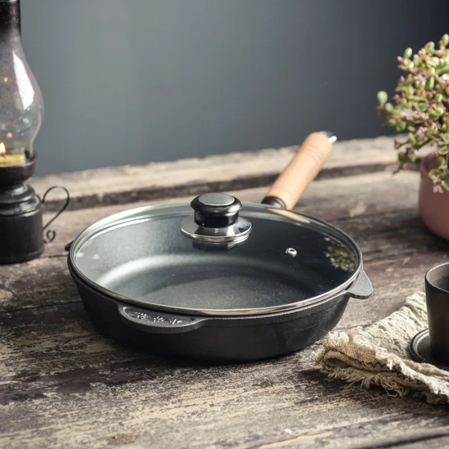 NomadiCast Granite Frying Pan