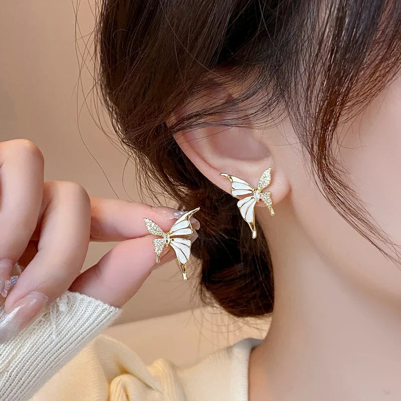 Gilded Butterfly Stud Set
