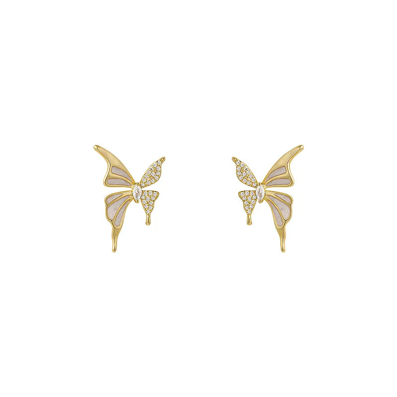 Gilded Butterfly Stud Set