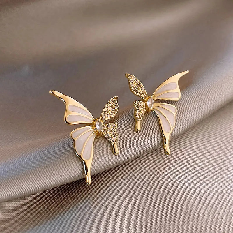 Gilded Butterfly Stud Set
