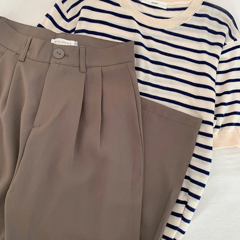Iselle High-Waist Trousers