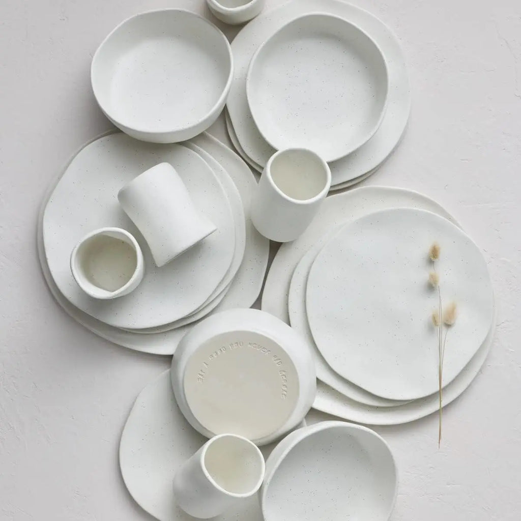 Coastal Stone Debossed Dinnerware Ensemble